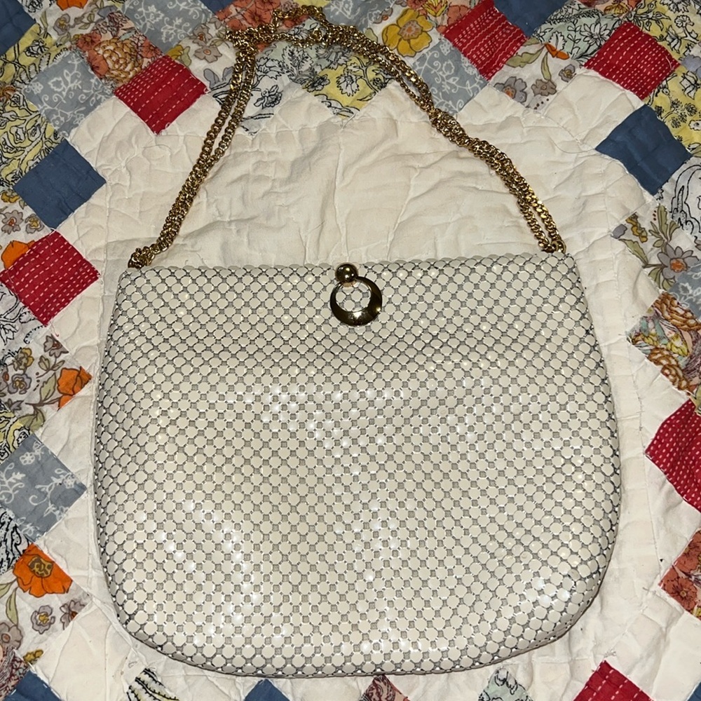 80s Whiting & Davis mesh purse clutch evening bag